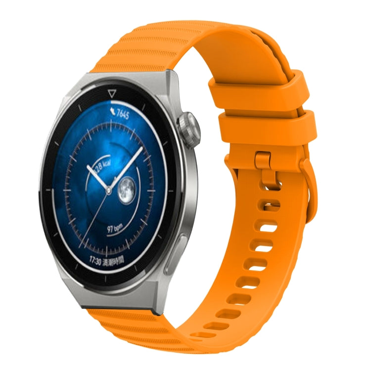 22mm Wavy Dot Pattern Solid Color Silicone Watch Band, For Huawei Watch GT3 Pro 46mm, For Huawei Watch GT3 46mm