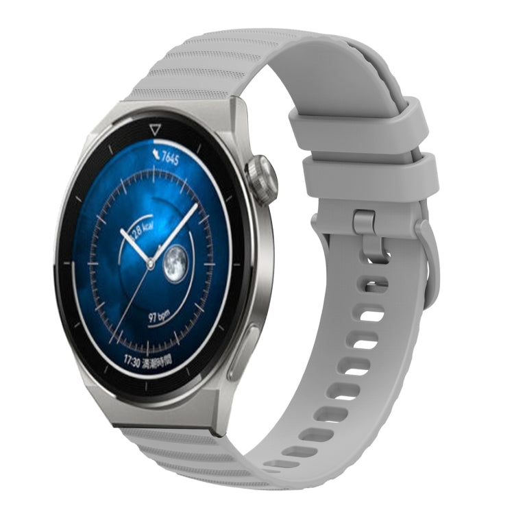 22mm Wavy Dot Pattern Solid Color Silicone Watch Band, For Huawei Watch GT3 Pro 46mm, For Huawei Watch GT3 46mm