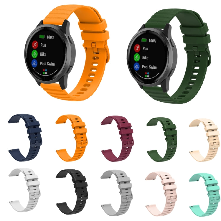 22mm Wavy Dot Pattern Solid Color Silicone Watch Band, For Huawei Watch GT3 Pro 46mm, For Huawei Watch GT3 46mm