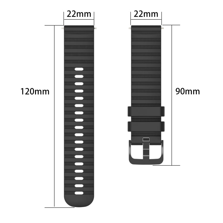 22mm Wavy Dot Pattern Solid Color Silicone Watch Band, For Huawei Watch GT3 Pro 46mm, For Huawei Watch GT3 46mm