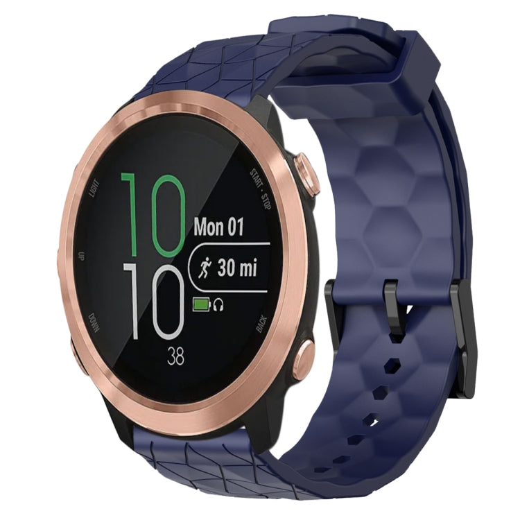 20mm Football Pattern Solid Color Silicone Watch Band, For Garminmove Style, For Garmin Forerunner 645 Music