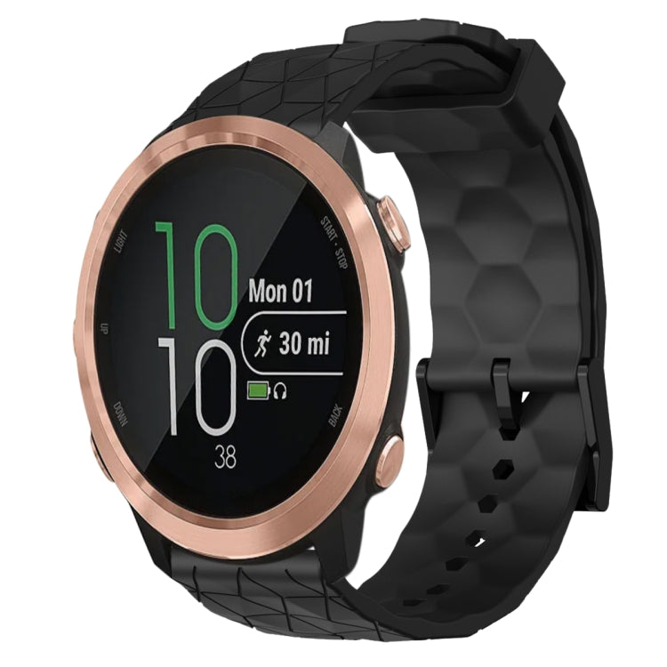 20mm Football Pattern Solid Color Silicone Watch Band, For Garminmove Style, For Garmin Forerunner 645 Music