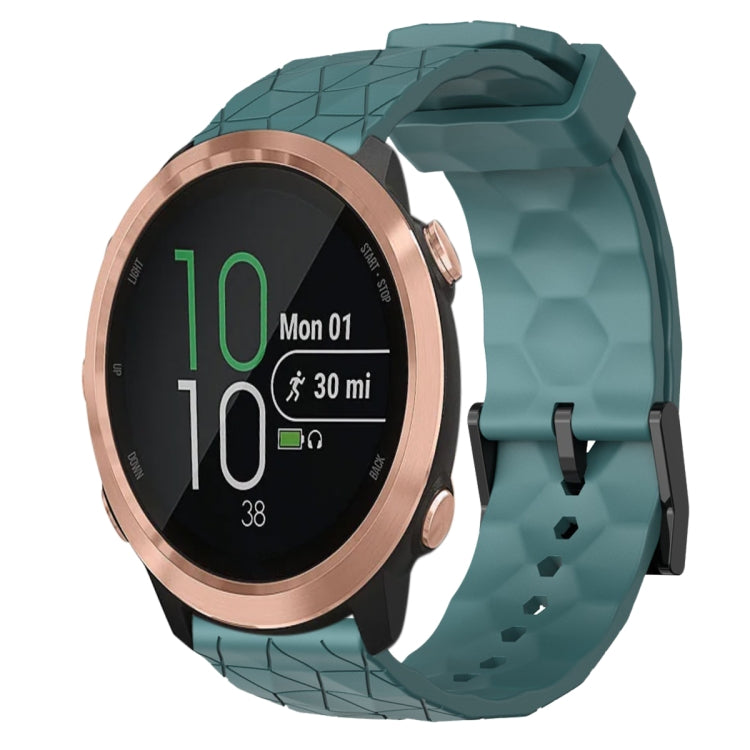 20mm Football Pattern Solid Color Silicone Watch Band, For Garminmove Style, For Garmin Forerunner 645 Music