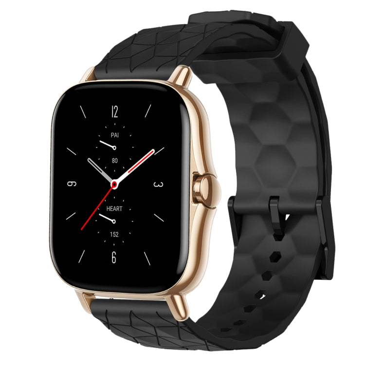 20mm Football Pattern Solid Color Silicone Watch Band, For Amazfit GTS 2E, For Amazfit GTS 2 Mini