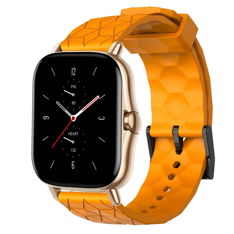20mm Football Pattern Solid Color Silicone Watch Band, For Amazfit GTS 2E, For Amazfit GTS 2 Mini