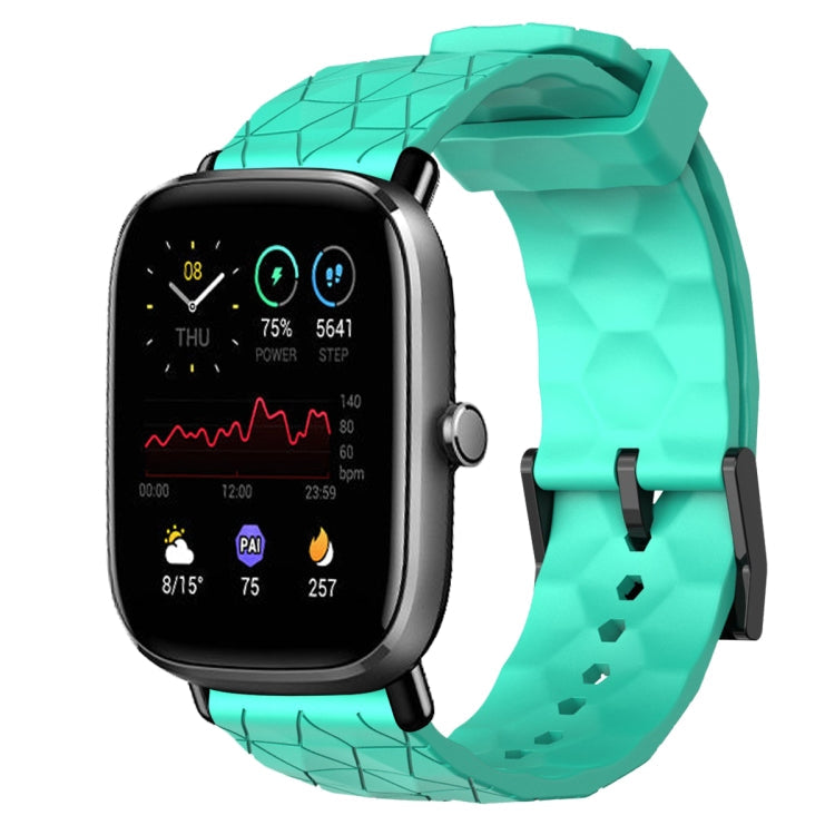 20mm Football Pattern Solid Color Silicone Watch Band, For Amazfit GTS 2E, For Amazfit GTS 2 Mini