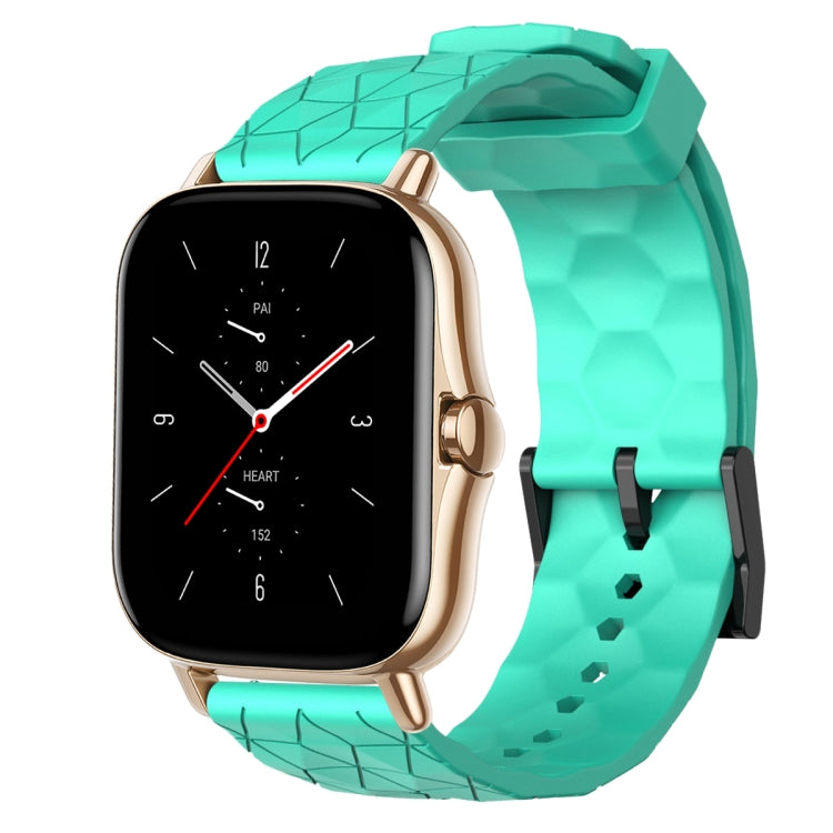 20mm Football Pattern Solid Color Silicone Watch Band, For Amazfit GTS 2, For Amazfit GTS