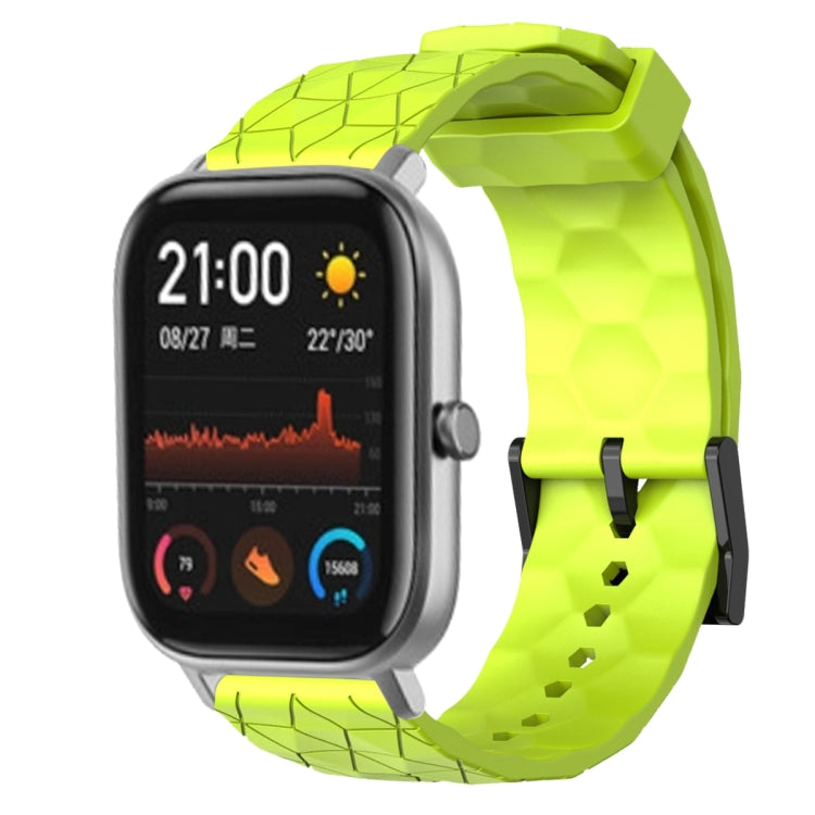 20mm Football Pattern Solid Color Silicone Watch Band, For Amazfit GTS 2, For Amazfit GTS