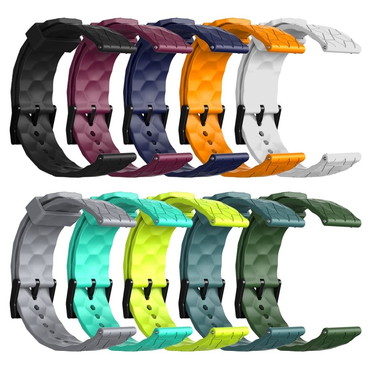22mm Football Pattern Solid Color Silicone Watch Band, For Huawei Watch GT 2E, For Huawei GT2 46mm