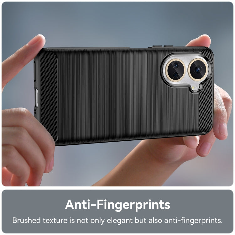 For Huawei Nova 10 SE 4G Brushed Texture Carbon Fiber TPU Phone Case, For Huawei Nova 10 SE 4G