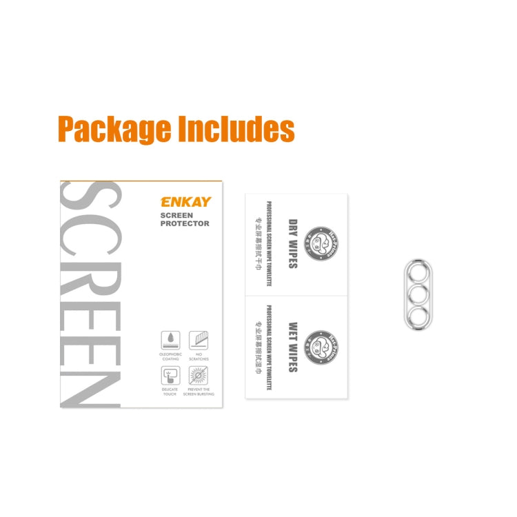 For Samsung Galaxy S23 5G ENKAY 9H Rear Camera Lens Tempered Glass Film, 1pc, 2pcs