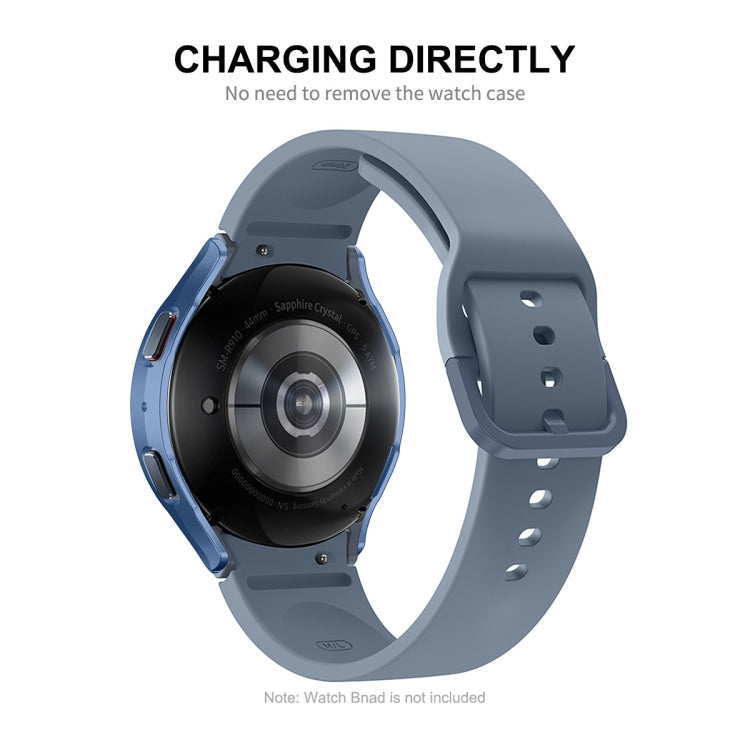 For Samsung Galaxy Watch4/5 40mm ENKAY Hat-Prince Waterproof Full Coverage PC Frame + 9H Tempered Glass Case