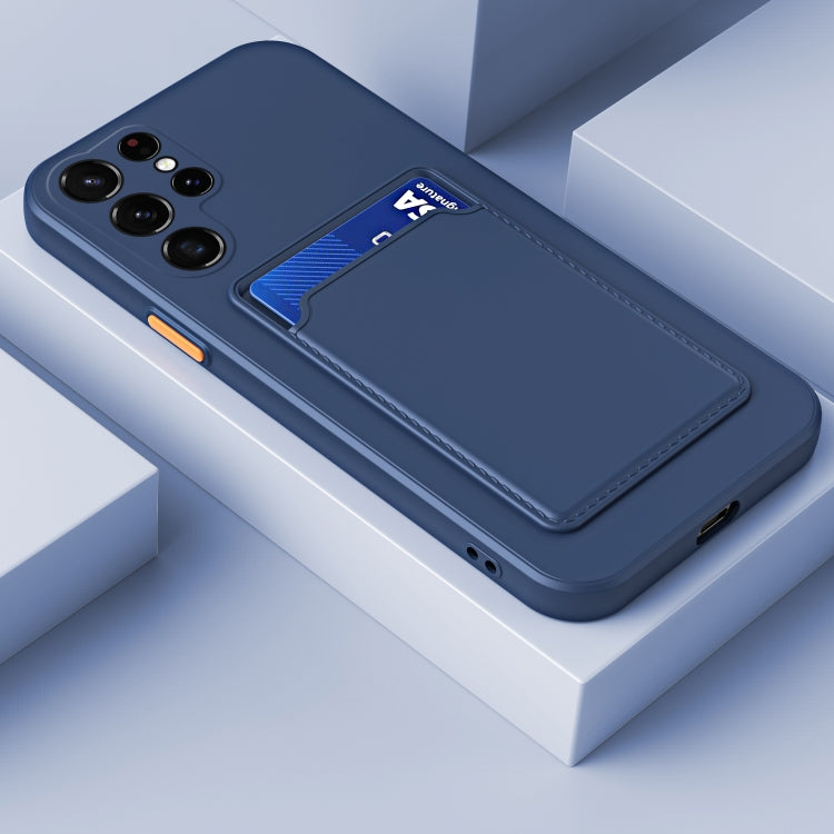 Skin Feel Card TPU Contrast Color Button Phone Case, For Samsung Galaxy S23 Ultra 5G, For Samsung Galaxy A14 5G
