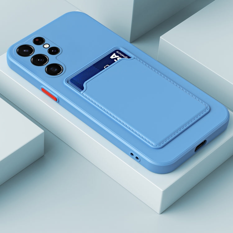 Skin Feel Card TPU Contrast Color Button Phone Case, For Samsung Galaxy S23 Ultra 5G, For Samsung Galaxy A14 5G