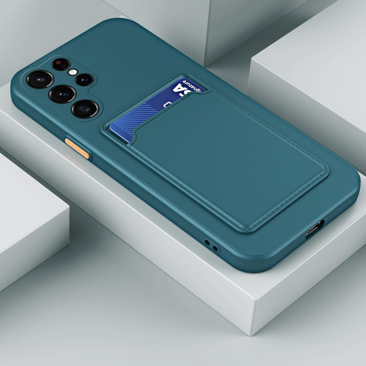 Skin Feel Card TPU Contrast Color Button Phone Case, For Samsung Galaxy S23 Ultra 5G, For Samsung Galaxy A14 5G