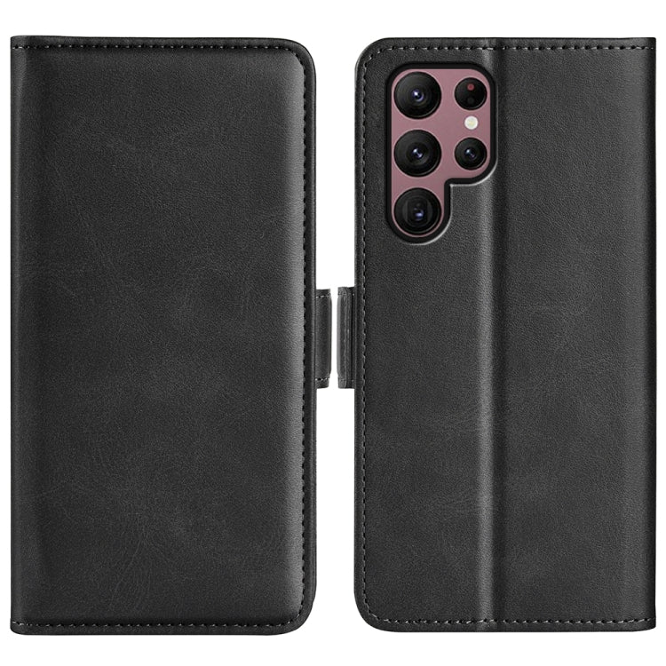 For Samsung Galaxy S23 Ultra 5G Dual-side Magnetic Buckle Leather Phone Case, For Samsung Galaxy S23 Ultra 5G