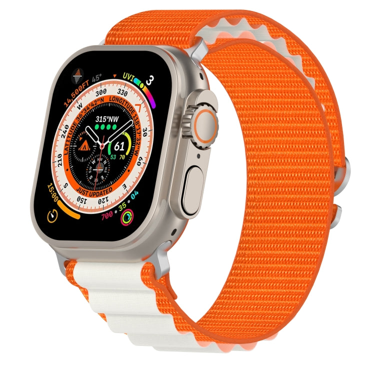 Double Color Nylon Watch Band, For Apple Watch Series 8&7 41mm/SE 2&6&SE&5&4 40mm