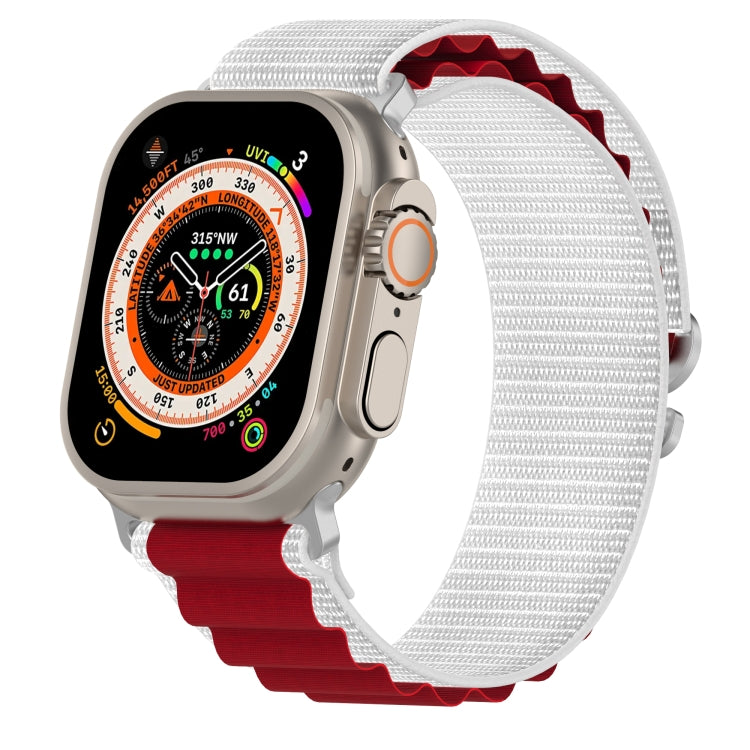 Double Color Nylon Watch Band, For Apple Watch Series 8&7 41mm/SE 2&6&SE&5&4 40mm