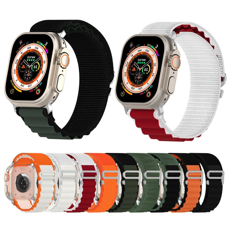 Double Color Nylon Watch Band, For Apple Watch Series 8&7 41mm/SE 2&6&SE&5&4 40mm