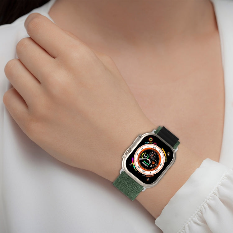 Double Color Nylon Watch Band, For Apple Watch Series 8&7 41mm/SE 2&6&SE&5&4 40mm