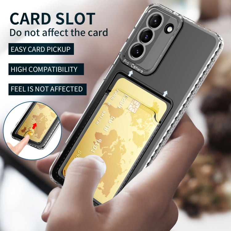 Card Bag Shockproof Transparent Phone Case, For Samsung Galaxy S23 5G, For Samsung Galaxy S23+ 5G, For Samsung Galaxy S23 Ultra 5G