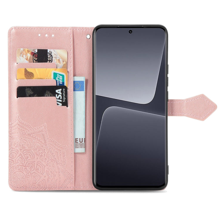 Mandala Flower Embossed Leather Phone Case, For Xiaomi 13 Pro, For Xiaomi Redmi Note 12 Discovery, For Xiaomi Redmi Note 12 Explorer