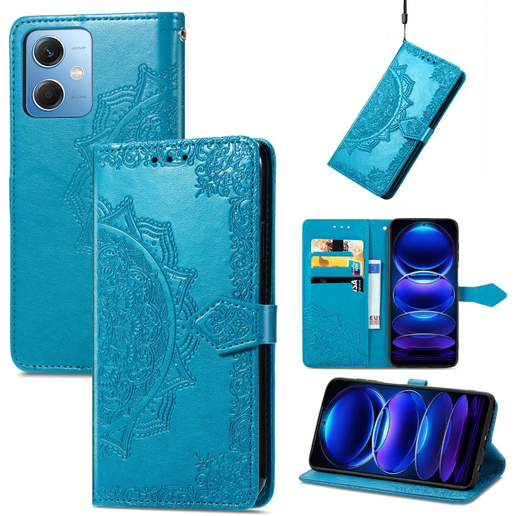Mandala Flower Embossed Leather Phone Case, For Xiaomi 13 Pro, For Xiaomi Redmi Note 12 Discovery, For Xiaomi Redmi Note 12 Explorer