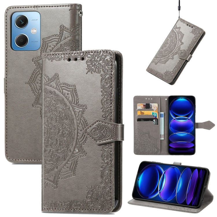 Mandala Flower Embossed Leather Phone Case, For Xiaomi 13 Pro, For Xiaomi Redmi Note 12 Discovery, For Xiaomi Redmi Note 12 Explorer