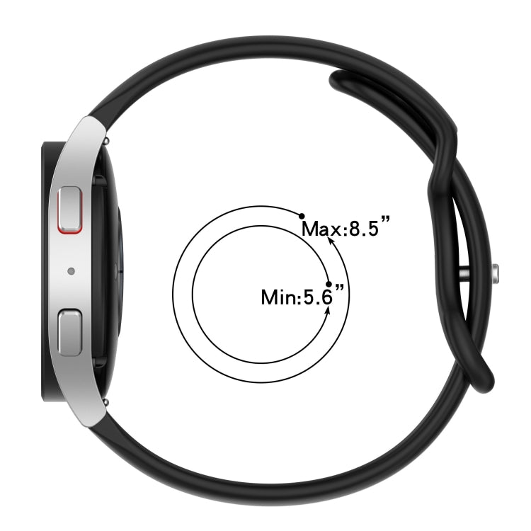 20mm Butterfly Buckle Two-Color Silicone Watch Band, For Garmin Approach S40, For Garmin Forerunner 158