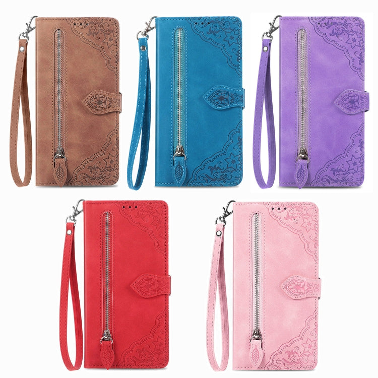 Embossed Flower Shockproof Leather Phone Case, For  Samsung Galaxy A32 5G, For Xiaomi Redmi K50 Ultra