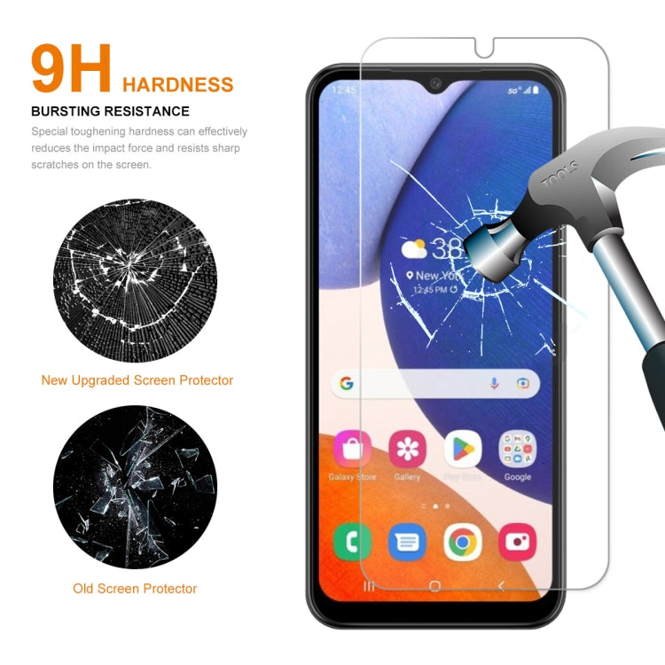 For Samsung Galaxy A14 5G ENKAY Hat-Prince 0.26mm 9H 2.5D Tempered Glass Film, For Samsung Galaxy A14 5G(1pc), For Samsung Galaxy A14 5G(2pcs), For Samsung Galaxy A14 5G(5pcs), For Samsung Galaxy A14 5G(10pcs)