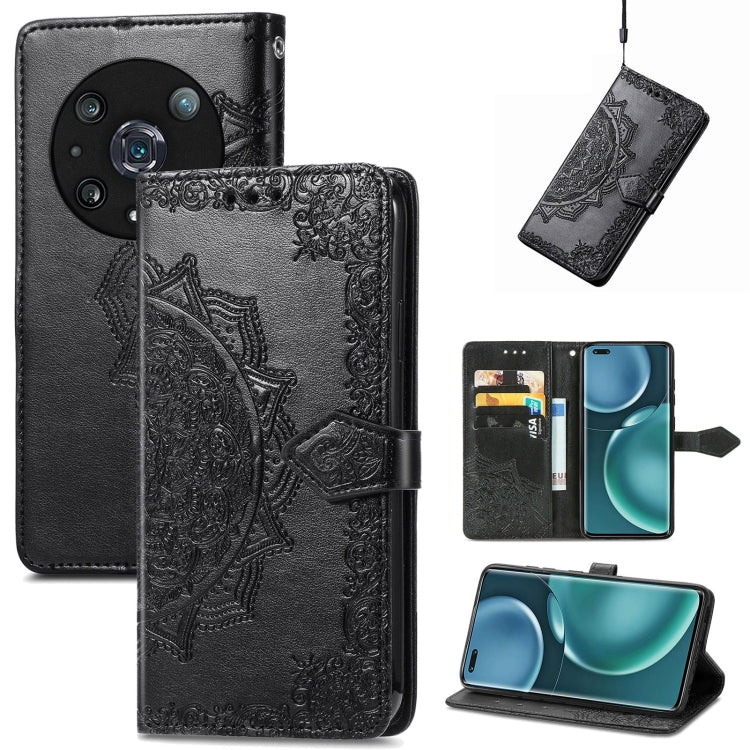 Mandala Flower Embossed Leather Phone Case, For Honor Magic 4 Pro, For Honor X8 5G, For Honor X30 / Magic 4 Lite 5G, For Infinix Note 11