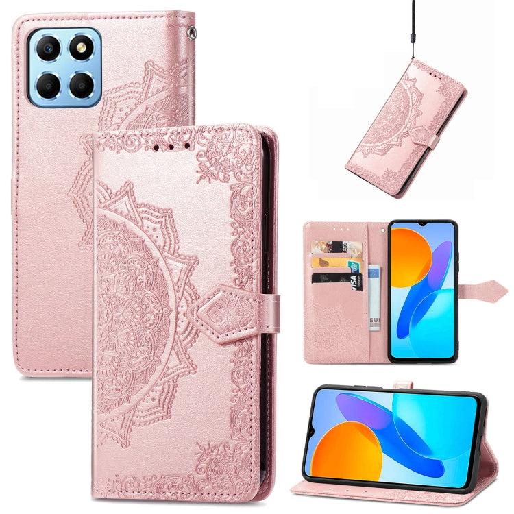Mandala Flower Embossed Leather Phone Case, For Honor Magic 4 Pro, For Honor X8 5G, For Honor X30 / Magic 4 Lite 5G, For Infinix Note 11