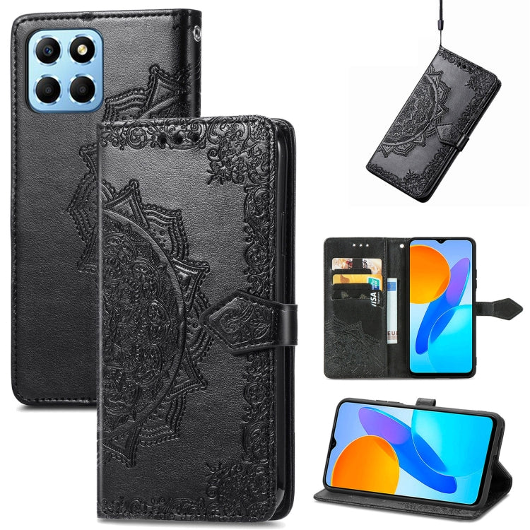 Mandala Flower Embossed Leather Phone Case, For Honor Magic 4 Pro, For Honor X8 5G, For Honor X30 / Magic 4 Lite 5G, For Infinix Note 11