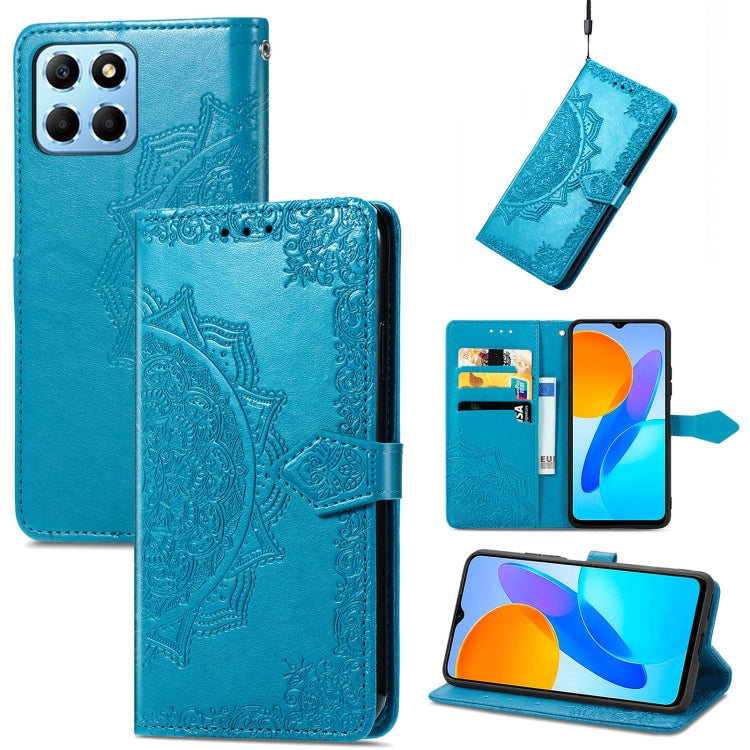 Mandala Flower Embossed Leather Phone Case, For Honor Magic 4 Pro, For Honor X8 5G, For Honor X30 / Magic 4 Lite 5G, For Infinix Note 11