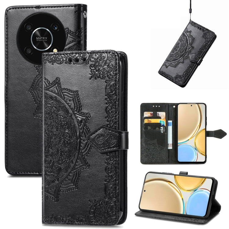 Mandala Flower Embossed Leather Phone Case, For Honor Magic 4 Pro, For Honor X8 5G, For Honor X30 / Magic 4 Lite 5G, For Infinix Note 11