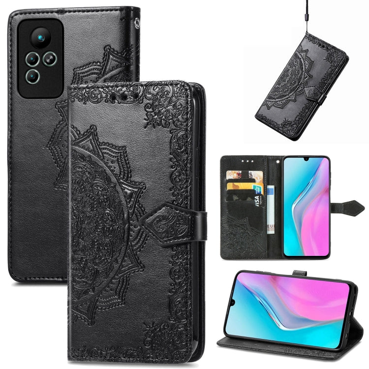 Mandala Flower Embossed Leather Phone Case, For Honor Magic 4 Pro, For Honor X8 5G, For Honor X30 / Magic 4 Lite 5G, For Infinix Note 11