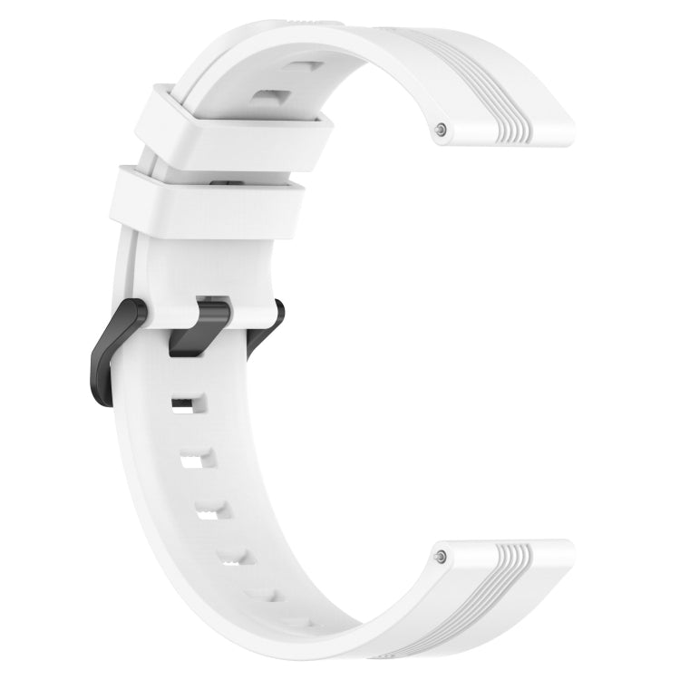 20mm Concave Striped Slicone Watch Band, For Garmin Forerunner 55, For Garmin Venu