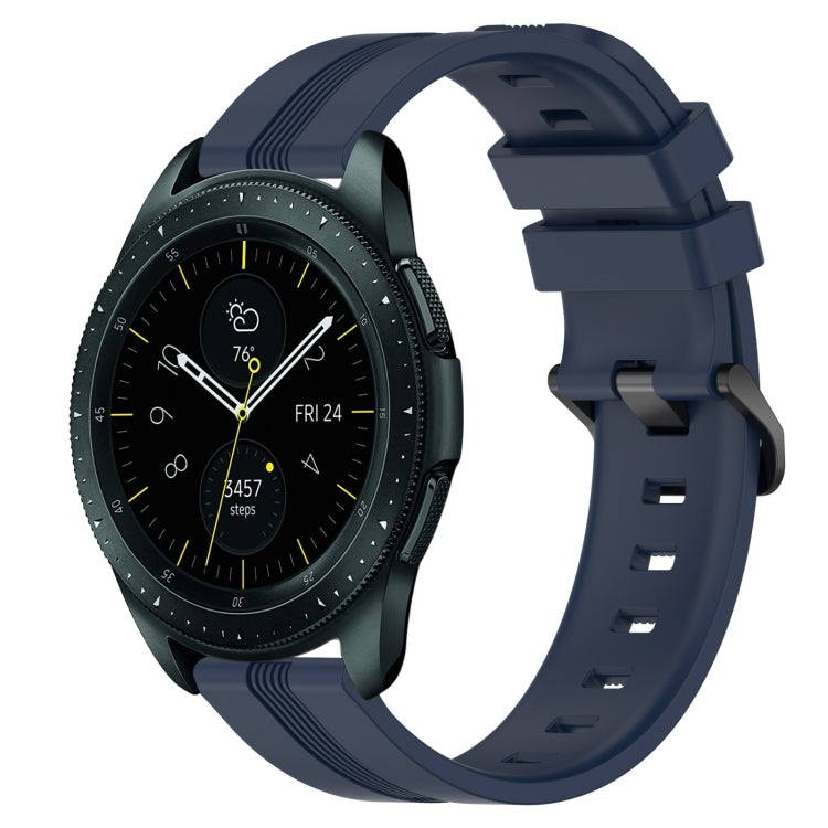 20mm Concave Striped Slicone Watch Band, For Samsung Galaxy Watch 42mm, For Samsung Galaxy Watch 6 44mm