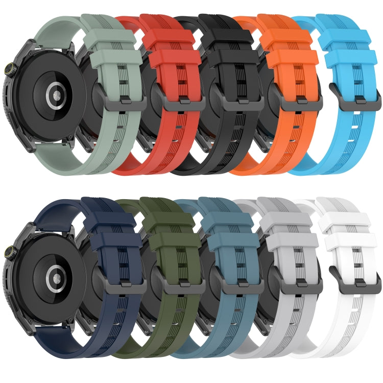 20mm Concave Striped Slicone Watch Band, For Samsung Galaxy Watch 42mm, For Samsung Galaxy Watch 6 44mm