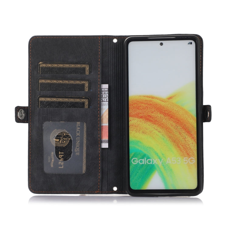 Zipper Card Slot Buckle Wallet Leather Phone Case, For Samsung Galaxy A23, For Samsung Galaxy A13 4G / 5G, For Samsung Galaxy A53 5G, For Samsung Galaxy A33 5G