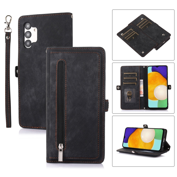 Zipper Card Slot Buckle Wallet Leather Phone Case, For Samsung Galaxy A23, For Samsung Galaxy A13 4G / 5G, For Samsung Galaxy A53 5G, For Samsung Galaxy A33 5G