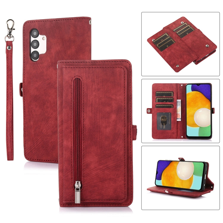 Zipper Card Slot Buckle Wallet Leather Phone Case, For Samsung Galaxy A23, For Samsung Galaxy A13 4G / 5G, For Samsung Galaxy A53 5G, For Samsung Galaxy A33 5G