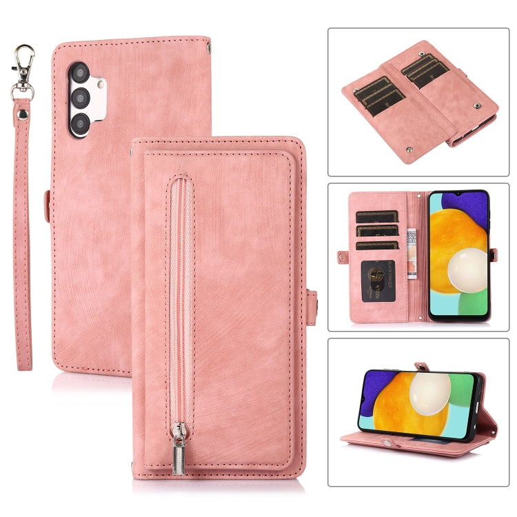 Zipper Card Slot Buckle Wallet Leather Phone Case, For Samsung Galaxy A23, For Samsung Galaxy A13 4G / 5G, For Samsung Galaxy A53 5G, For Samsung Galaxy A33 5G