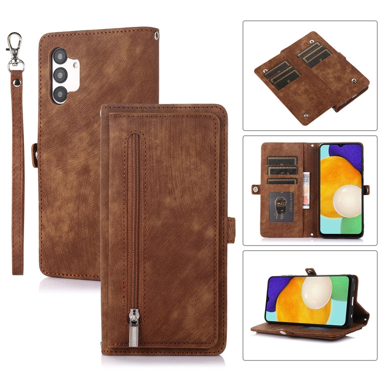 Zipper Card Slot Buckle Wallet Leather Phone Case, For Samsung Galaxy A23, For Samsung Galaxy A13 4G / 5G, For Samsung Galaxy A53 5G, For Samsung Galaxy A33 5G