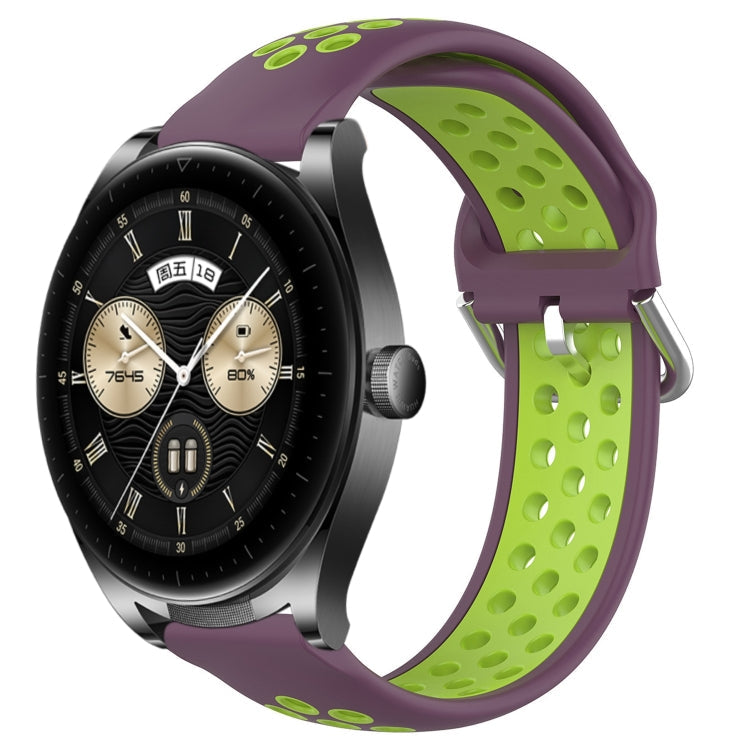 22mm Perforated Breathable Sports Silicone Watch Band, For Huawei Watch Buds