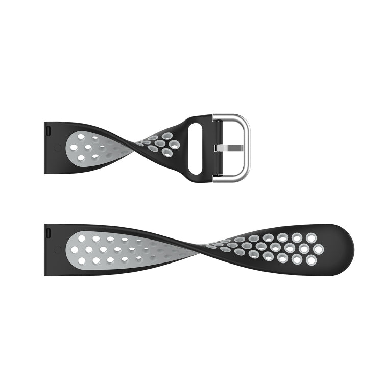 22mm Perforated Breathable Sports Silicone Watch Band, For Huawei GT2 Pro