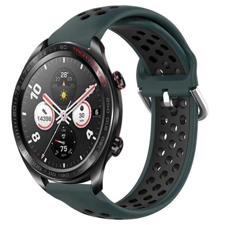 22mm Perforated Breathable Sports Silicone Watch Band, For Honor Watch Dream