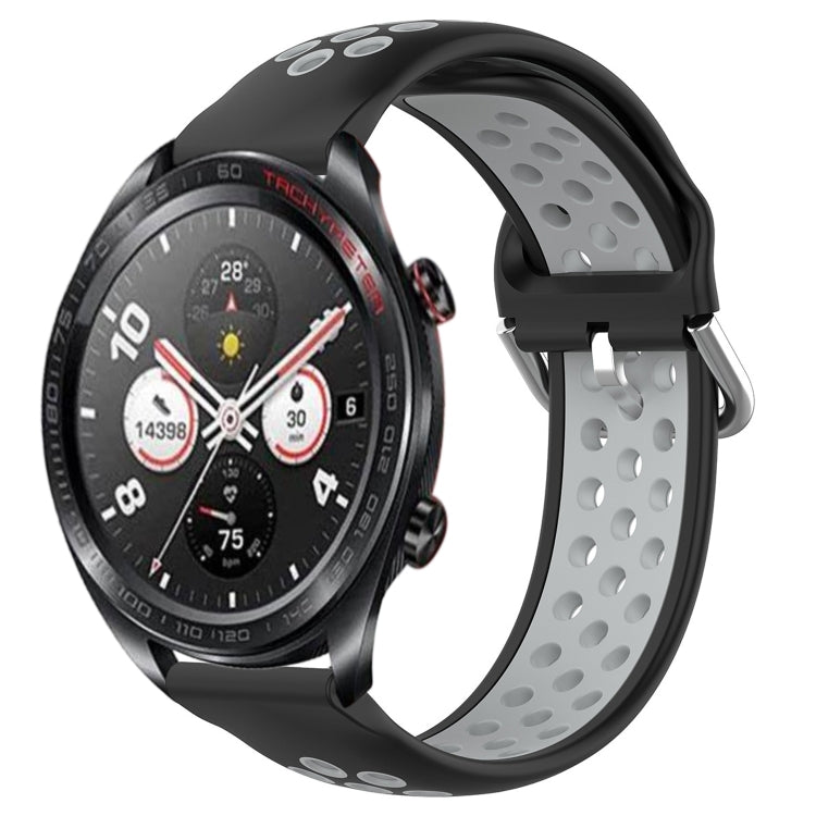 22mm Perforated Breathable Sports Silicone Watch Band, For Honor Watch Dream