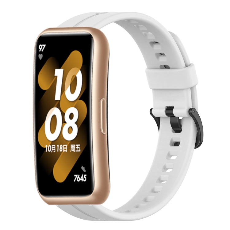 Solid Color Silicone Watch Band, For Huawei Band 7, For Huawei Band 6